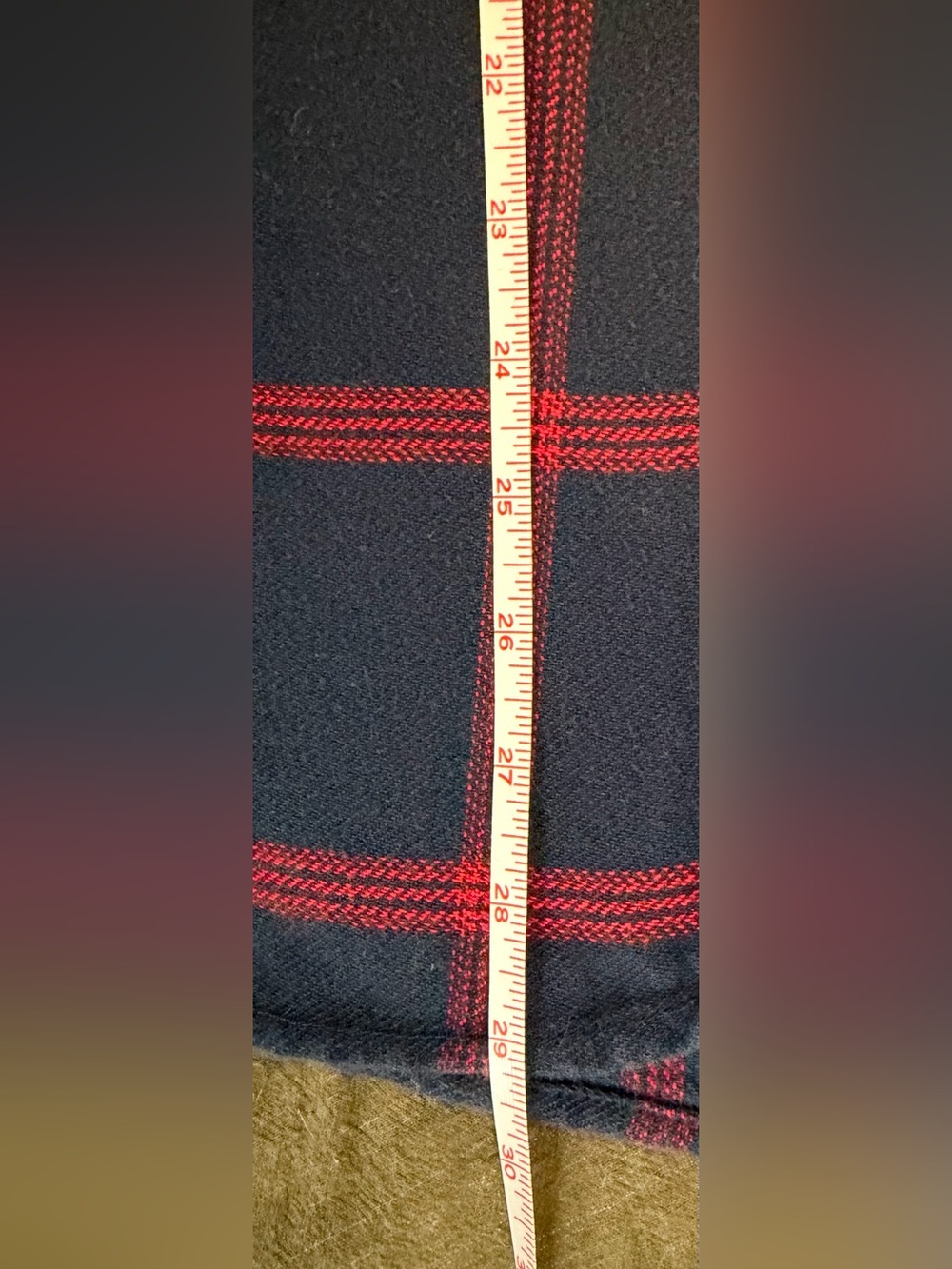 Van’s Men’s 100% Cotton Flannel, Navy/Red, M - Picture 9 of 9